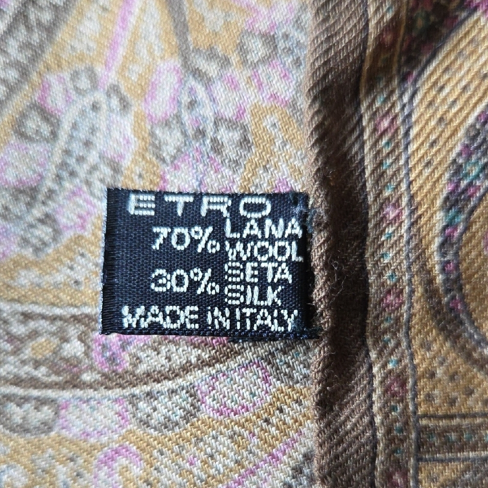 Etro Multicolor Paisley Scarf - Picture 6 of 7